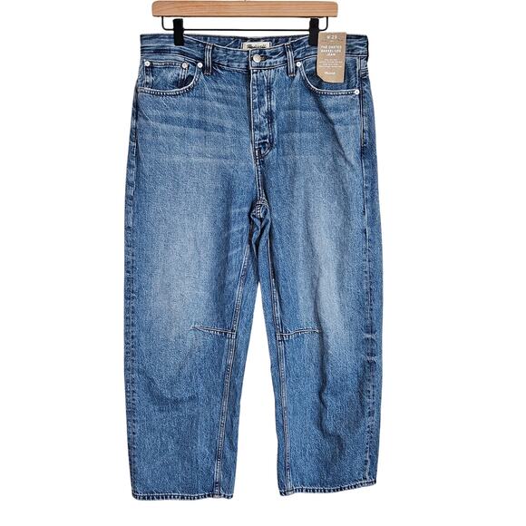 Madewell The Darted Barrel-Leg Jeans Dobbins Wash Women's 29 Casual Everyday - Picture 2 of 14